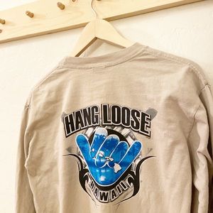 Hang Loose Hawaii Long Sleeve T-Shirt Size Medium. Like New